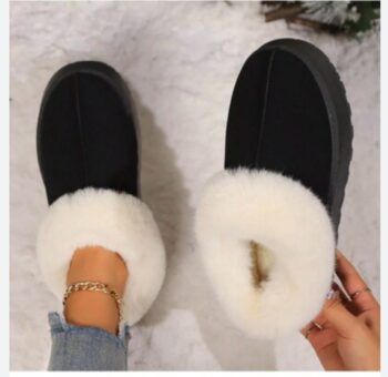 COLLECTION Women's Fuzzy Foam Slippers Warm Comfy Winter House Slipper Shoes indoor