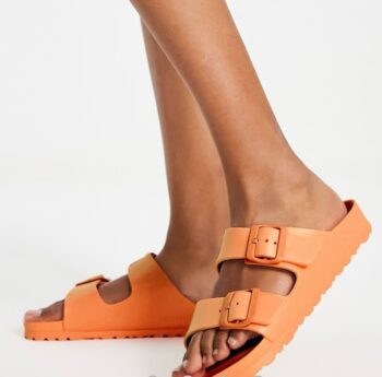 Birkenstock Arizona Eva sandals in papaya