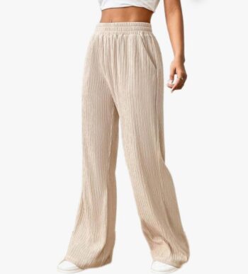 Women's Pants Solid Elastic Waist Pants Pant for Women