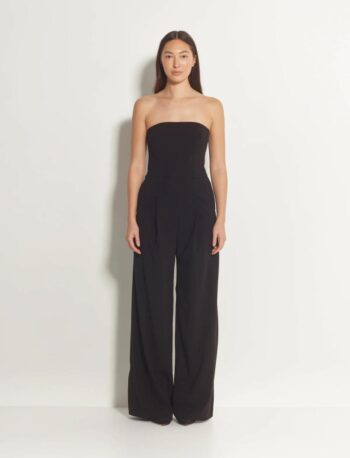 Wild Fable Women's Wide Leg Bandeau Jumpsuit Strapless Off Shoulder, Black