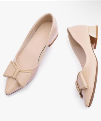 Women's Chunky Closed Toe Low Block Heels Work Pumps Comfortable Dress Wedding Shoes for Party Office