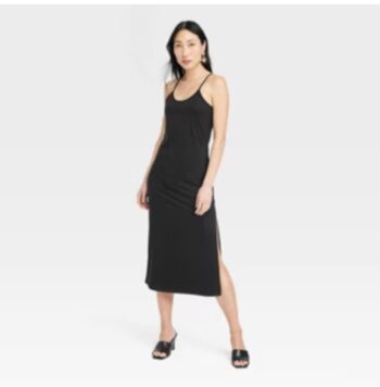 Women's Rib-Knit Midi Cami Dress - A New Day™