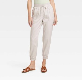 A New Day Women's Cream and White Trousers