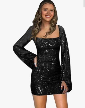 Long Sleeve Teens Backless Formal Party gown dress