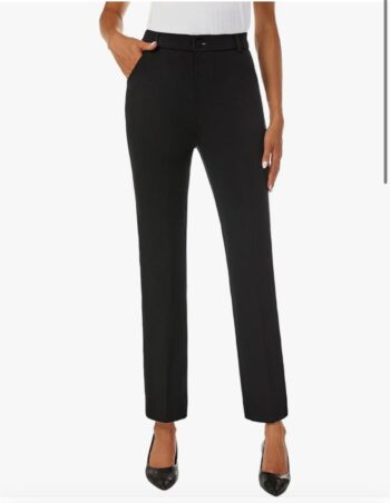 Women's Straight Leg Dress Work Ankle Pants Business Office Casual Slacks with Pockets