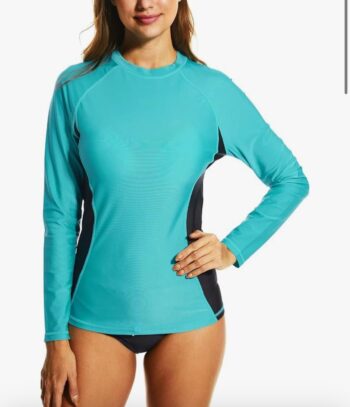HODOSPORTS Women's UPF 50+ Rashguard Swimsuit UV Sun Protection Swim Shirt Long Sleeve