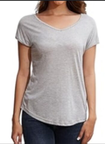 Women’s V Neck Tshirt short sleeve