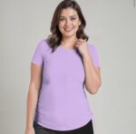 purple Tshirt short sleeve blank shirt