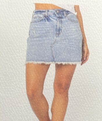 women’s stellar jeans skirt light blue bottom
