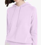 Women purple Hoodies Knit Sweaters Long Sleeve Solid Lightweight Drawstring Hoodies Pullover Trendy Sweatshirts