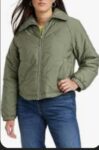 Green puffer with detail