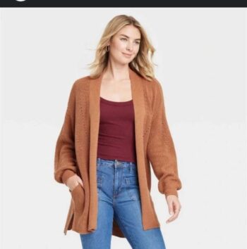 Brown cardigan