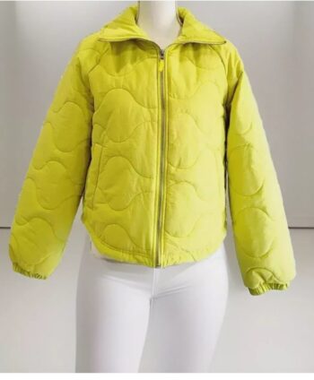 Women's Universal Thread Quilted Jacket Lime Green Size Large NWT