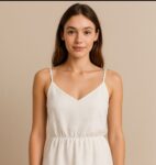 White thin strap top
