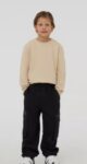 boys black cargo pants drawstring