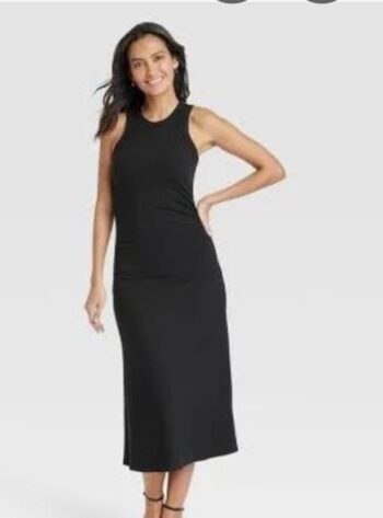 A New Day Women's Rib Knit Midi Bodycon Dress