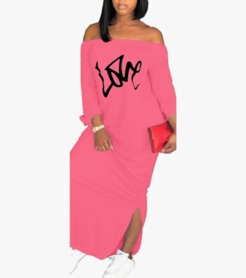 Women’s casual off shoulder maxi dress