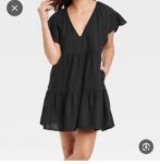 Linen Short Sleeve Short Dresses for Women