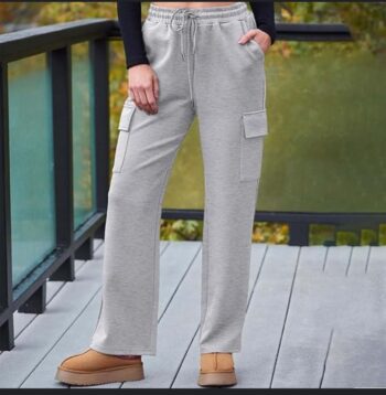 Cargo gray sweat pants