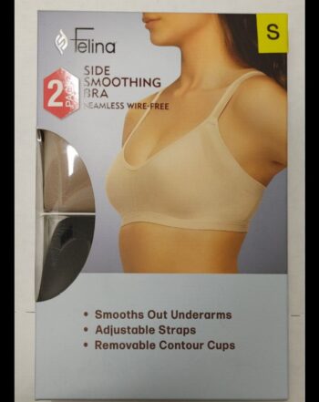 Side smooth bra 2 pack