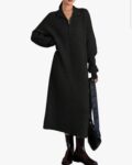 Sweater Dress for Women Women High Waist Drop Shoulder Casual Long Sleeve Sweater Dress