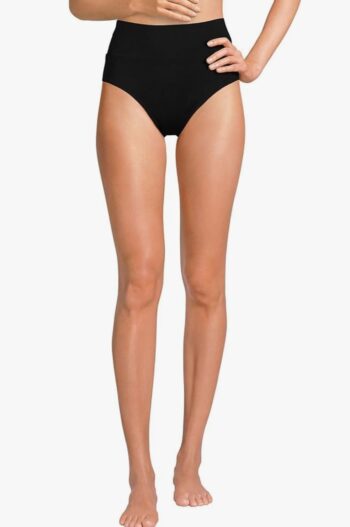 Women's Chlorine Resistant Pinchless High Waisted Bikini Bottoms