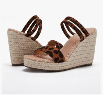 VETASTE Women's Ankle Strap Wedge Sandal Open Toe Strappy Sandals Espadrille Platform Shoes