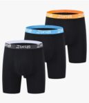 JINSHI Men's Underwear Boxer Briefs Long Leg Underpants  3Pack Soft Comfy