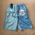 Cozylift Busch Beer Novelty Swim Trunks Men’s Lined Pockets Drawstring