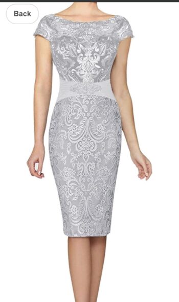 Mother of The Bride Dress with Jacket Mother Dresses Knee Length Evening Gown Short