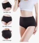 wirarpa Women's Modal Underwear Soft High Waist Briefs Ladies Panties 4 Pack