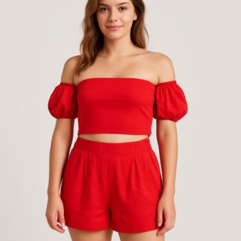 Red Two-Piece Set