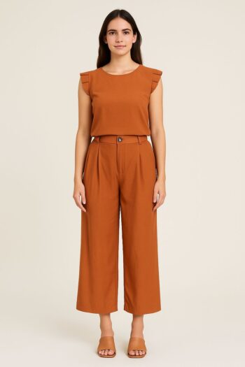 Brown Two-Piece Set